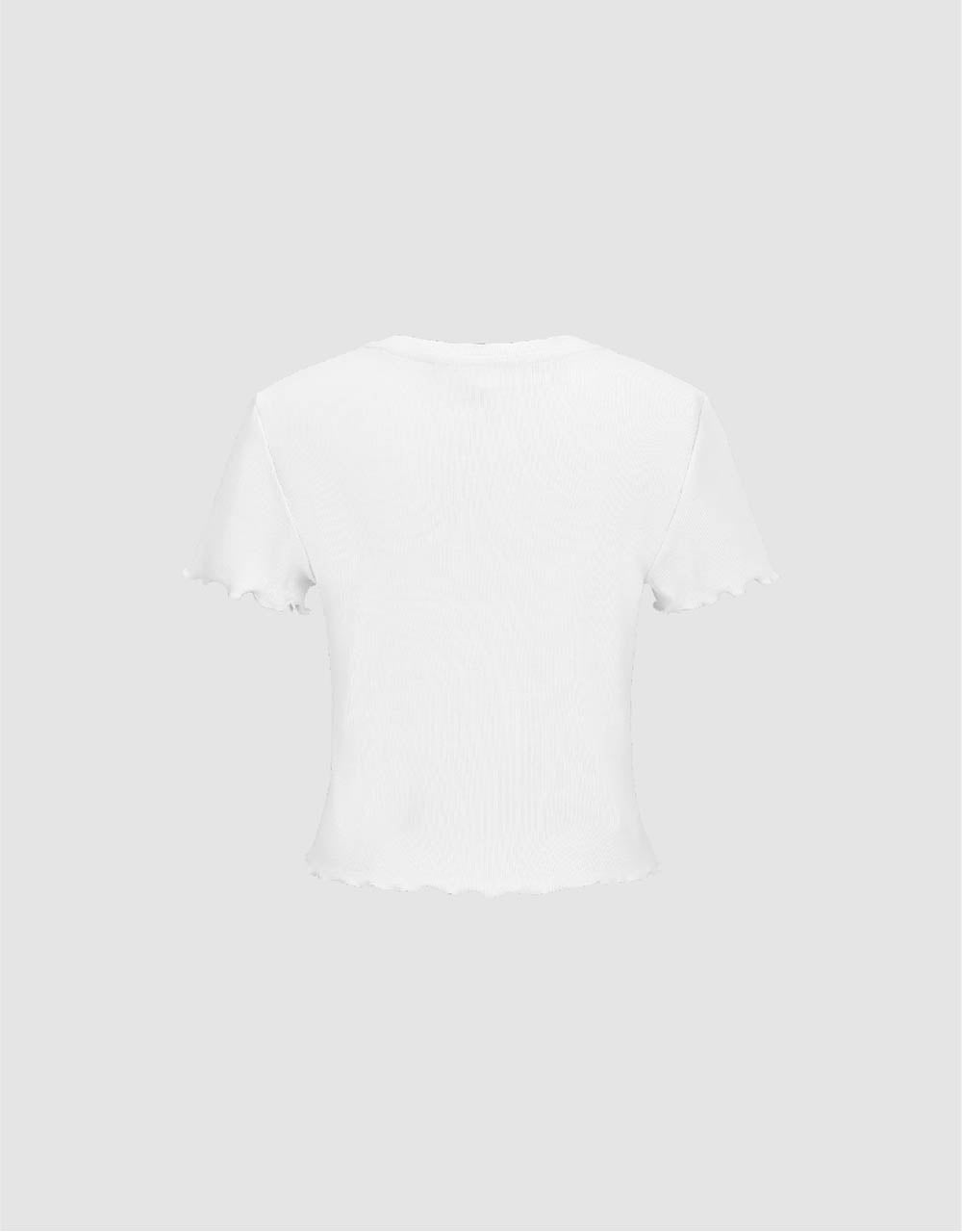 Basic Crew Neck Skinny T-Shirt