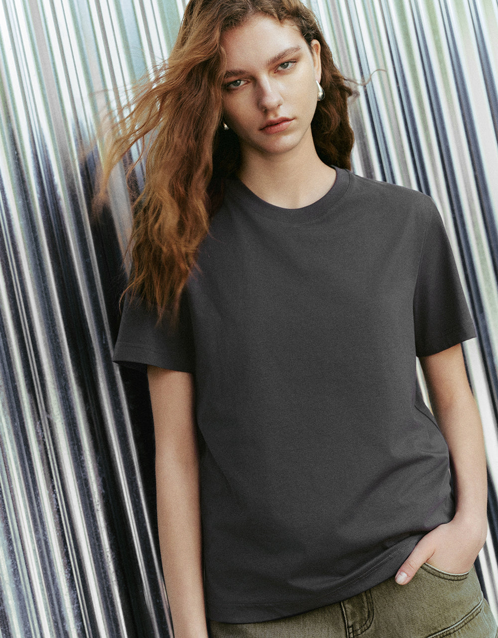 Basic Crew Neck Loose T-Shirt