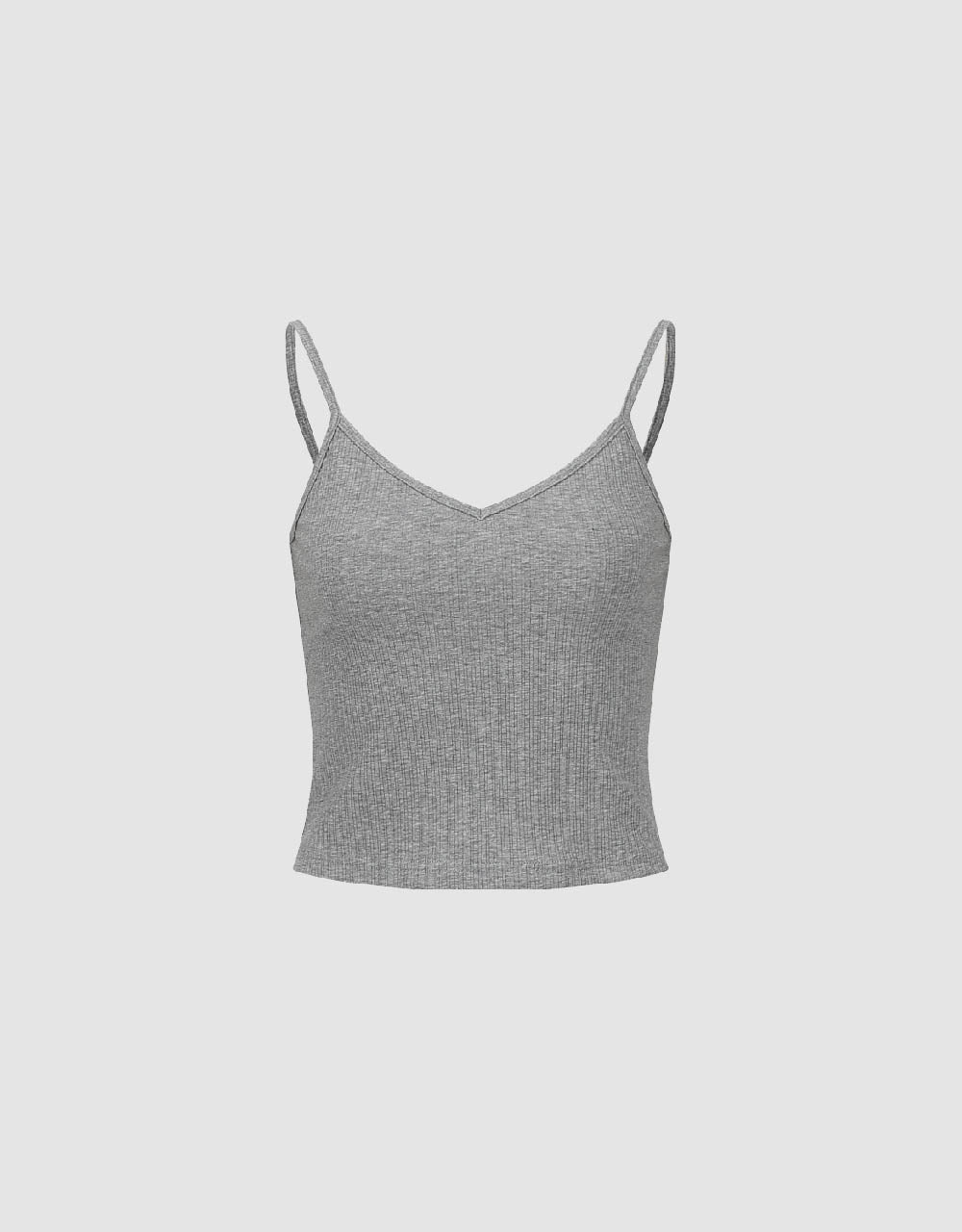 Basic V-Neck Knitted Cami Top