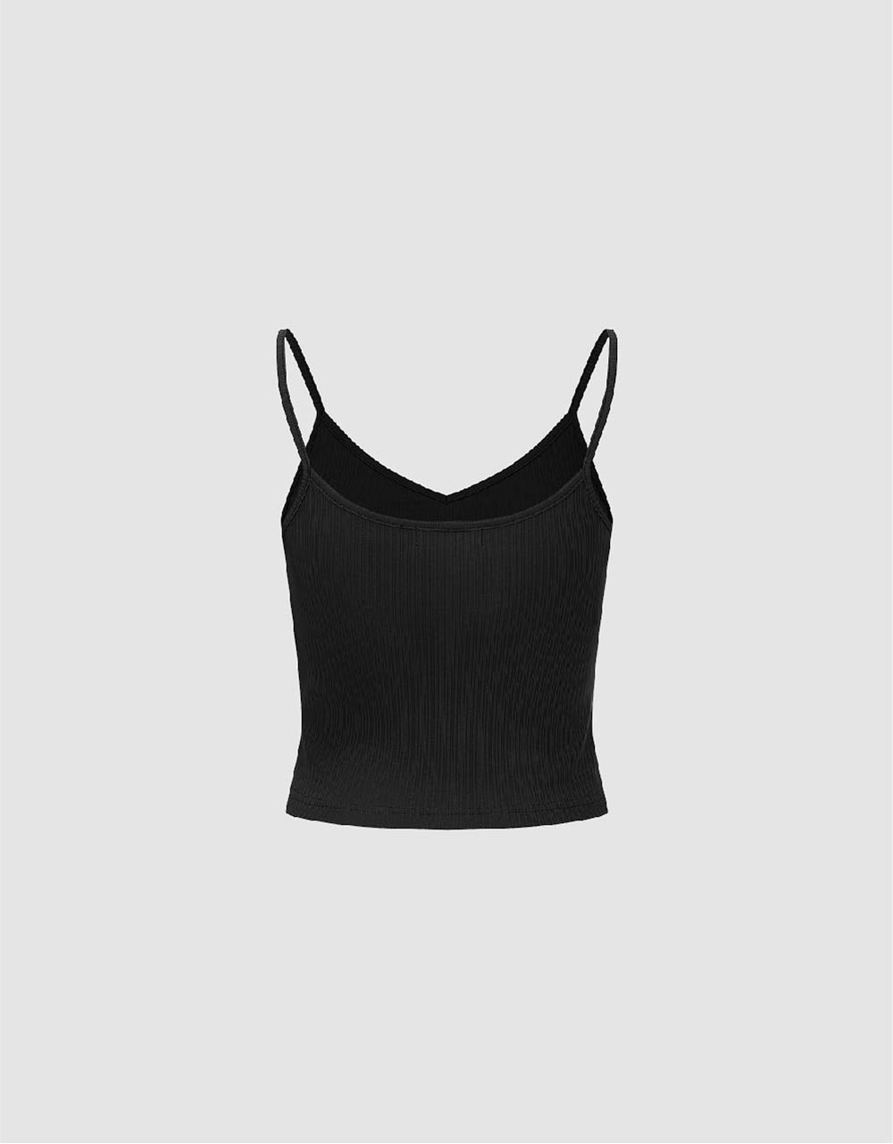 Basic V-Neck Knitted Cami Top