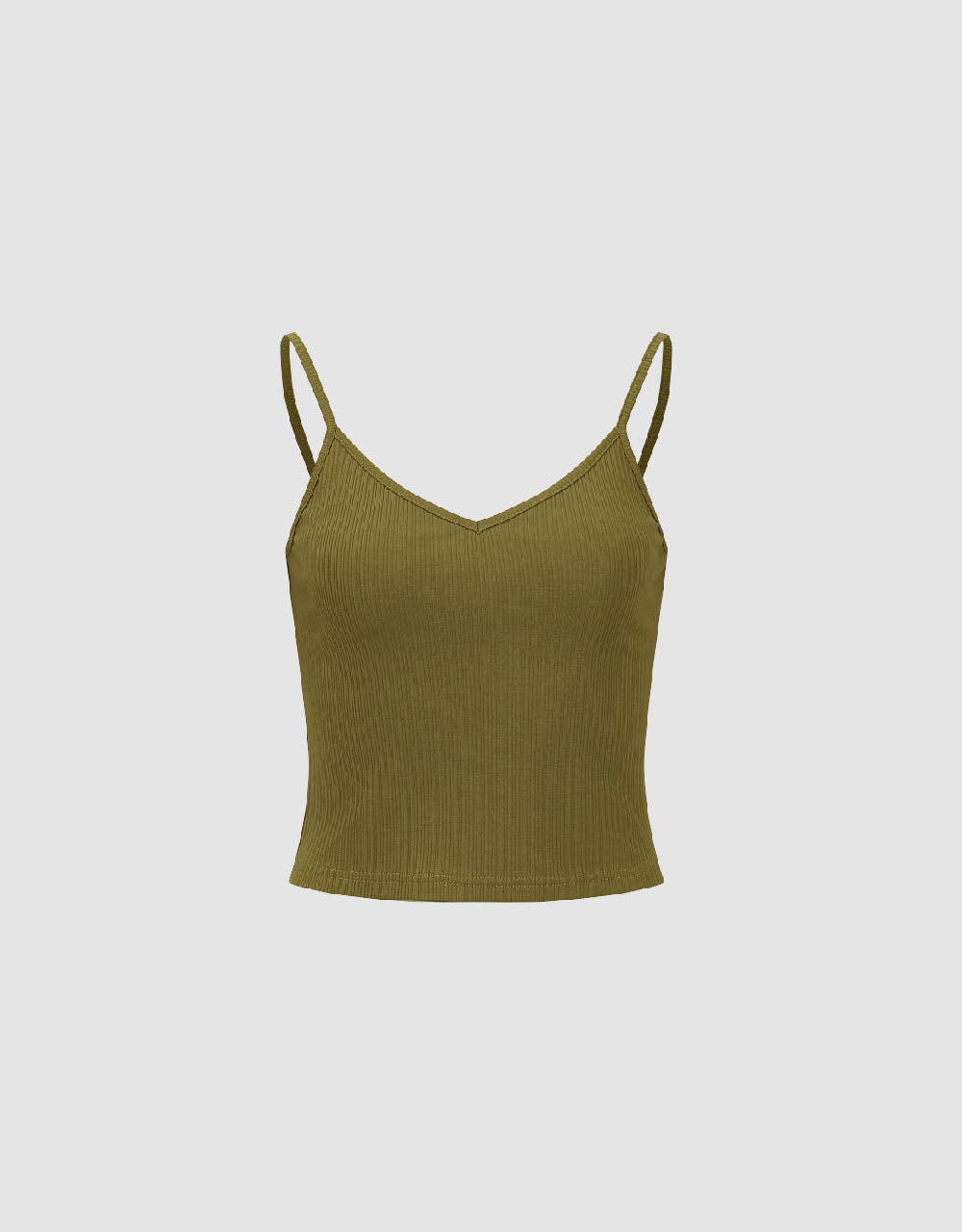 Basic V-Neck Knitted Cami Top