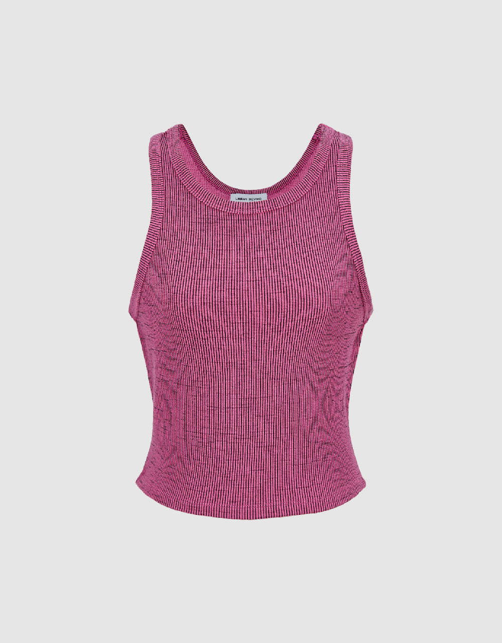 Knitted Crew Neck Tank Top