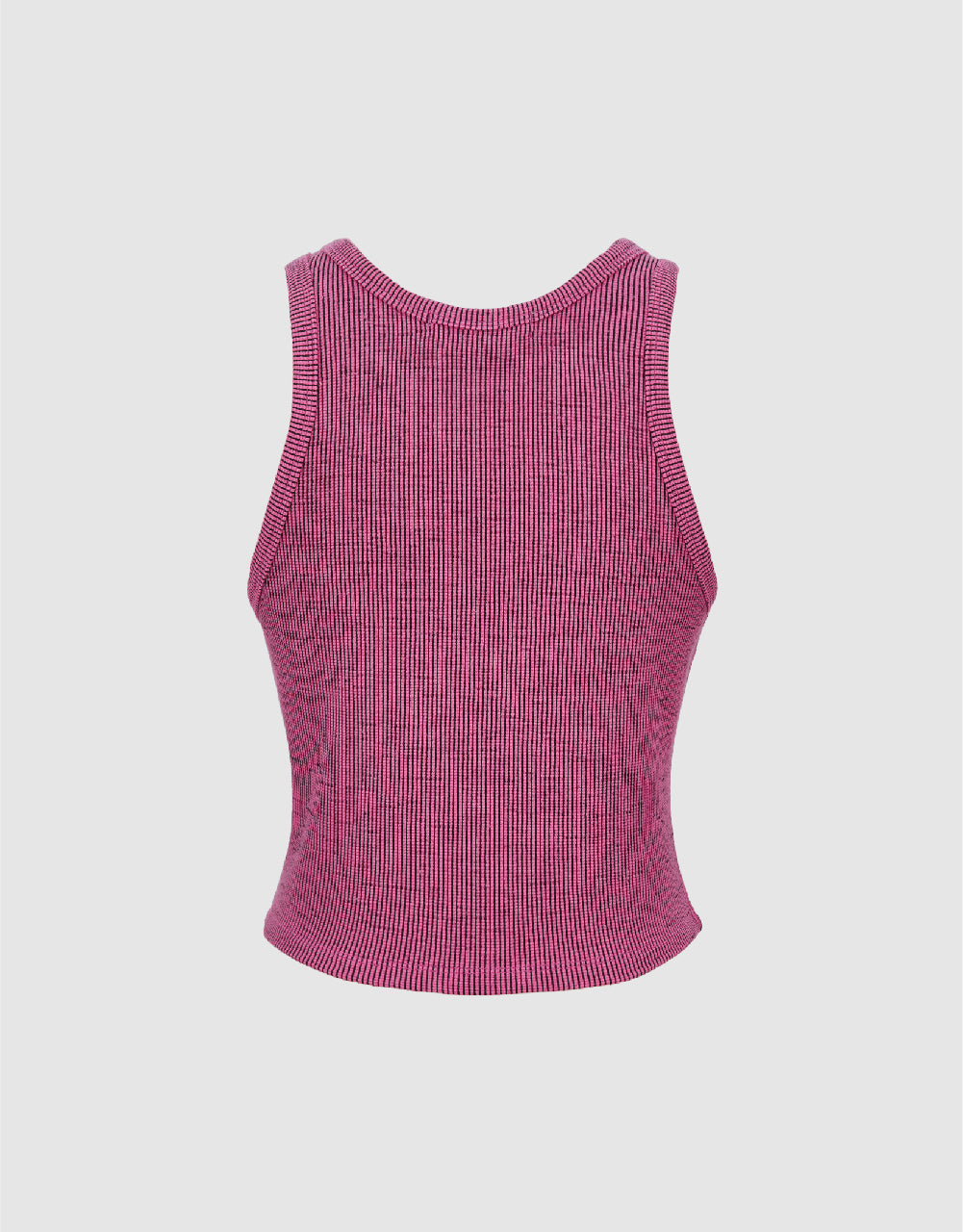 Knitted Crew Neck Tank Top