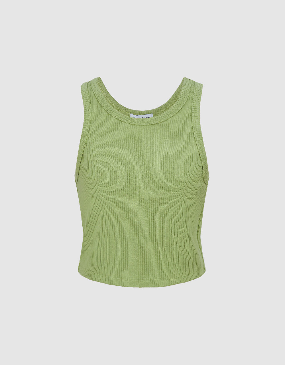 Knitted Crew Neck Tank Top