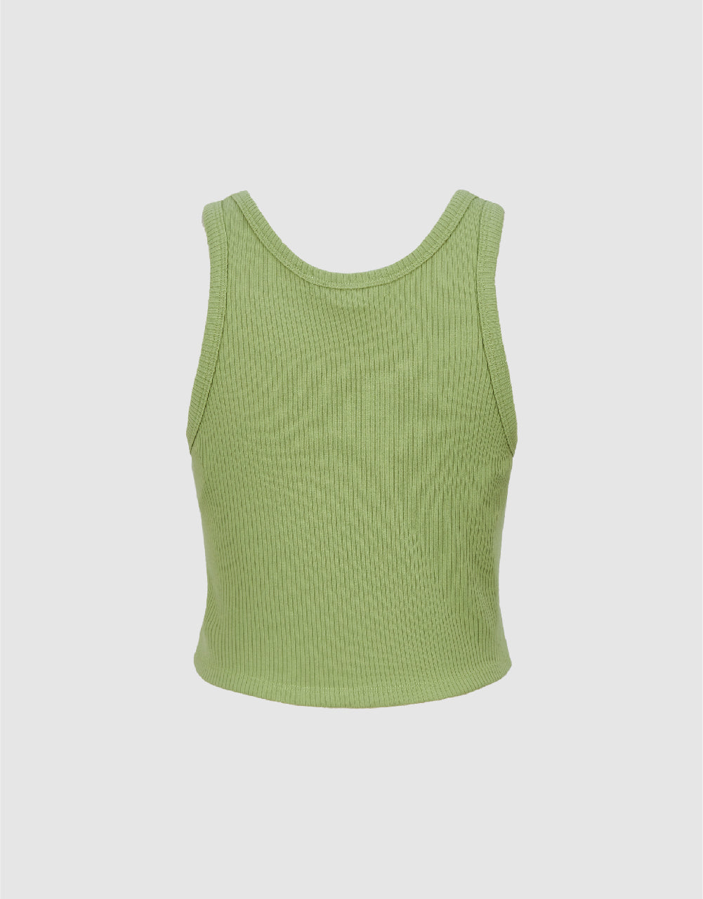 Knitted Crew Neck Tank Top