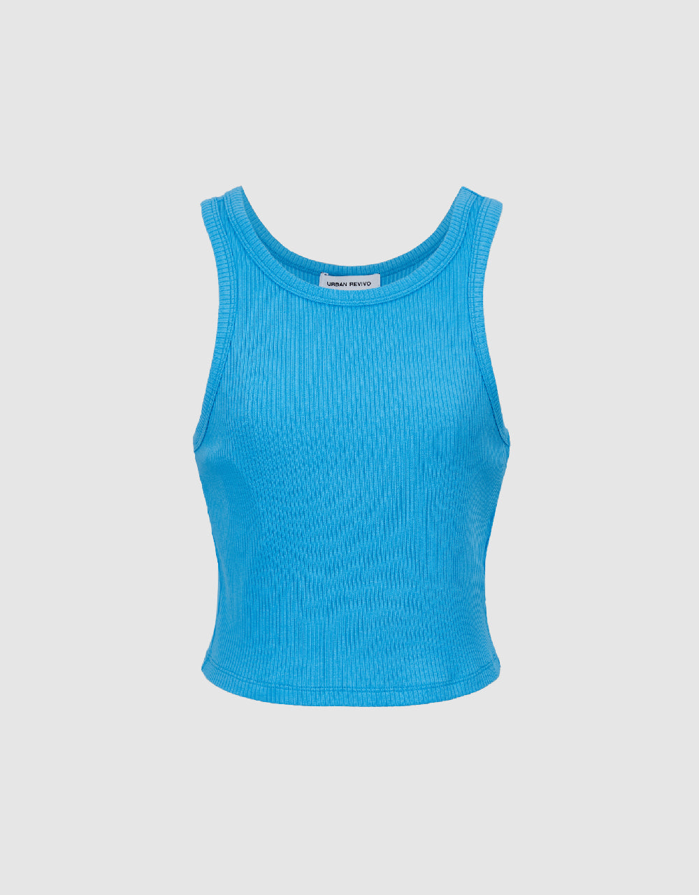 Knitted Crew Neck Tank Top