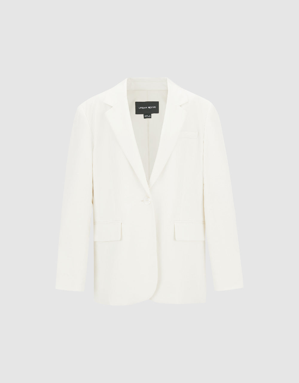 Notch Lapel Straight Blazer