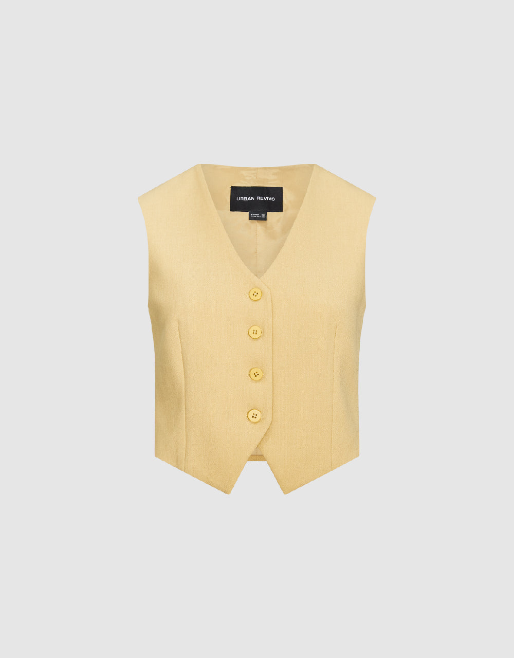 Button Up V-Neck Waistcoat