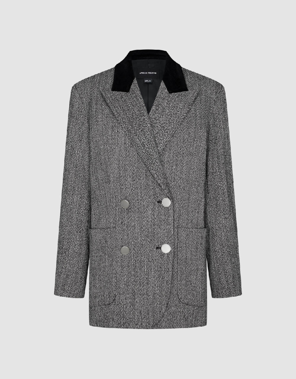 Peak Lapel Double Breasted Blazer