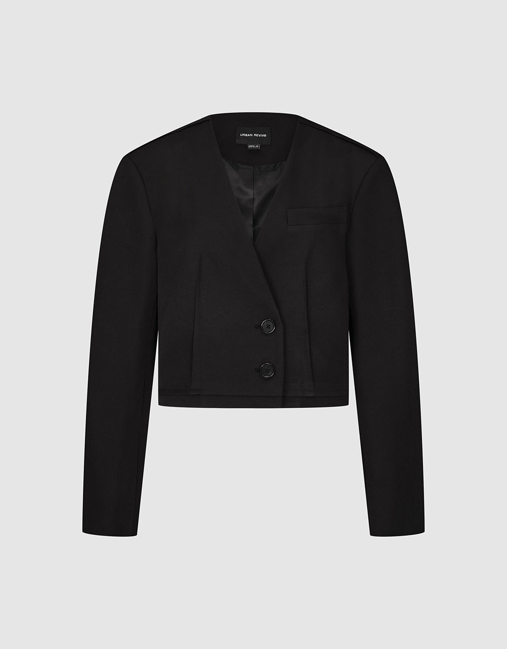 Single Breasted V-Neck Blazer