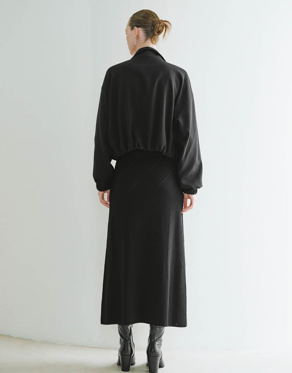 Drop Shoulder Sleeve Straight Jacket