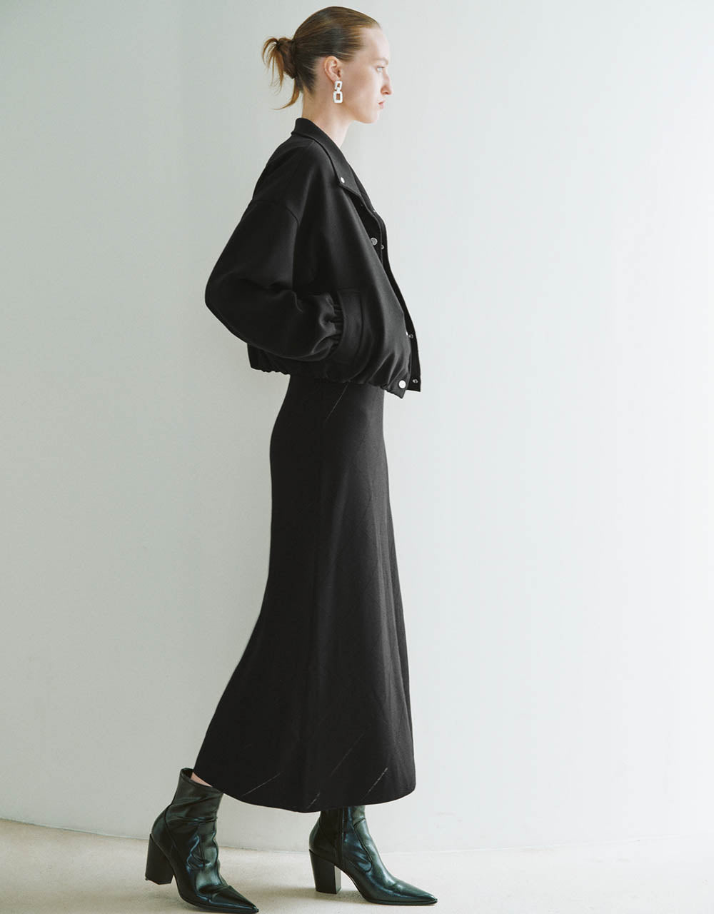 Drop Shoulder Sleeve Straight Jacket