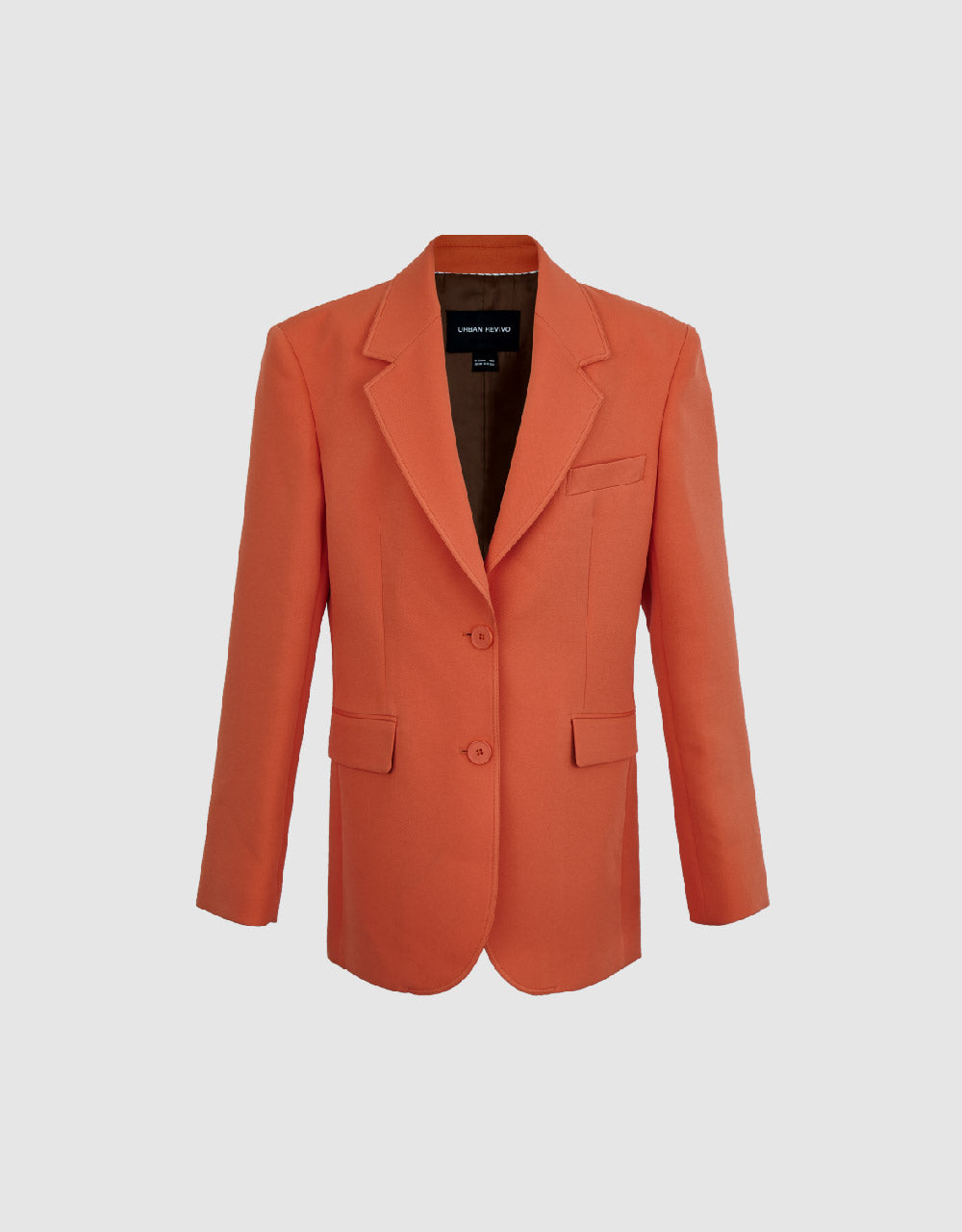 Notch Lapel Straight Blazer