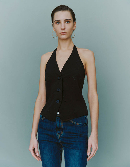 Skinny V-Neck Vest