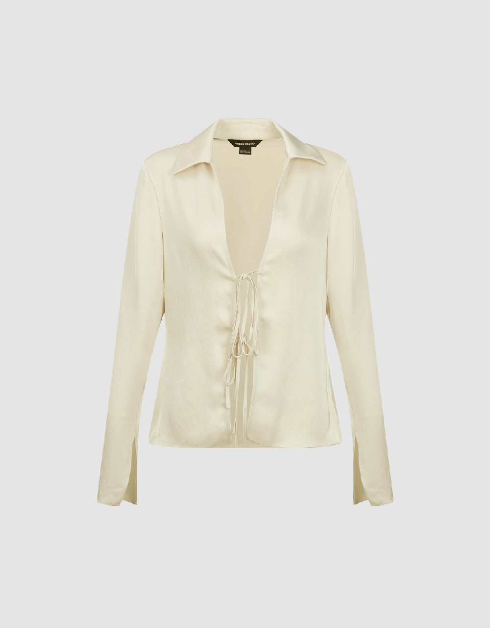 Tie Front V-Neck Jacket