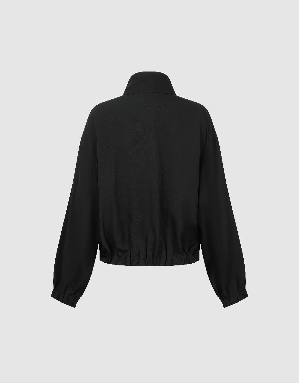 Zipper Front Straight Jacket