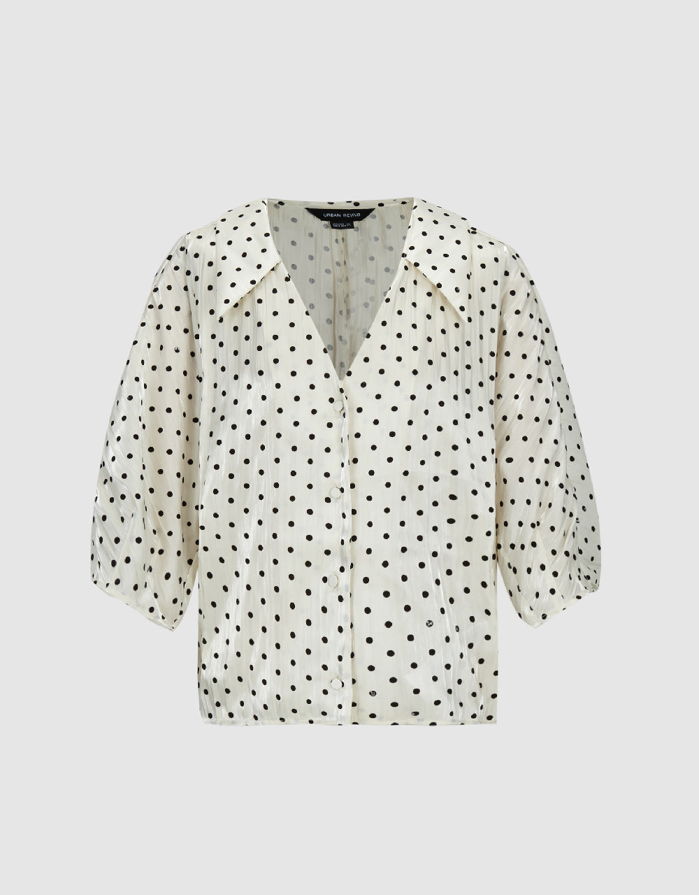 Polka Dot V-Neck Shirt