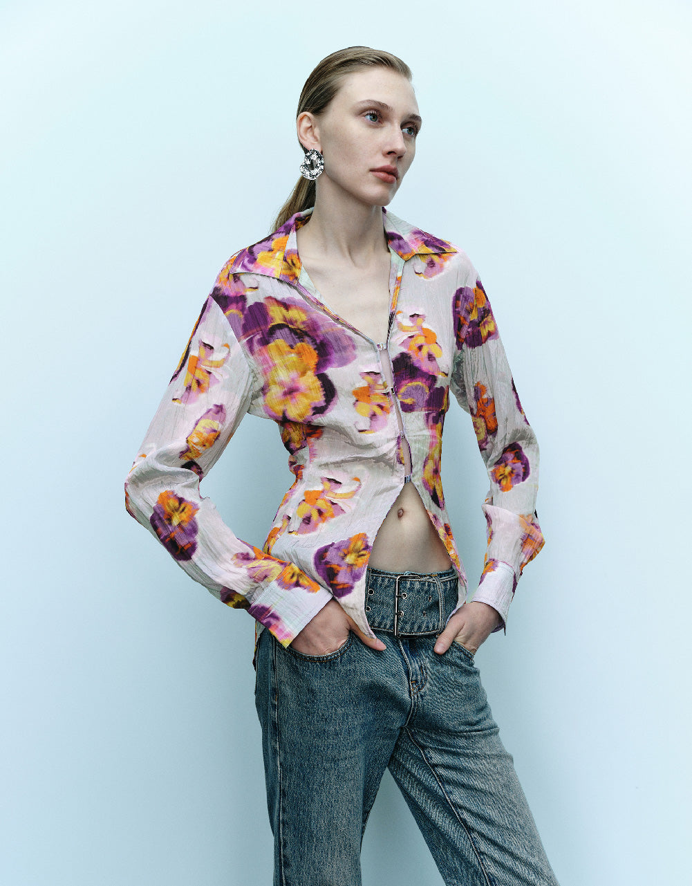 Flower Printed Shirt