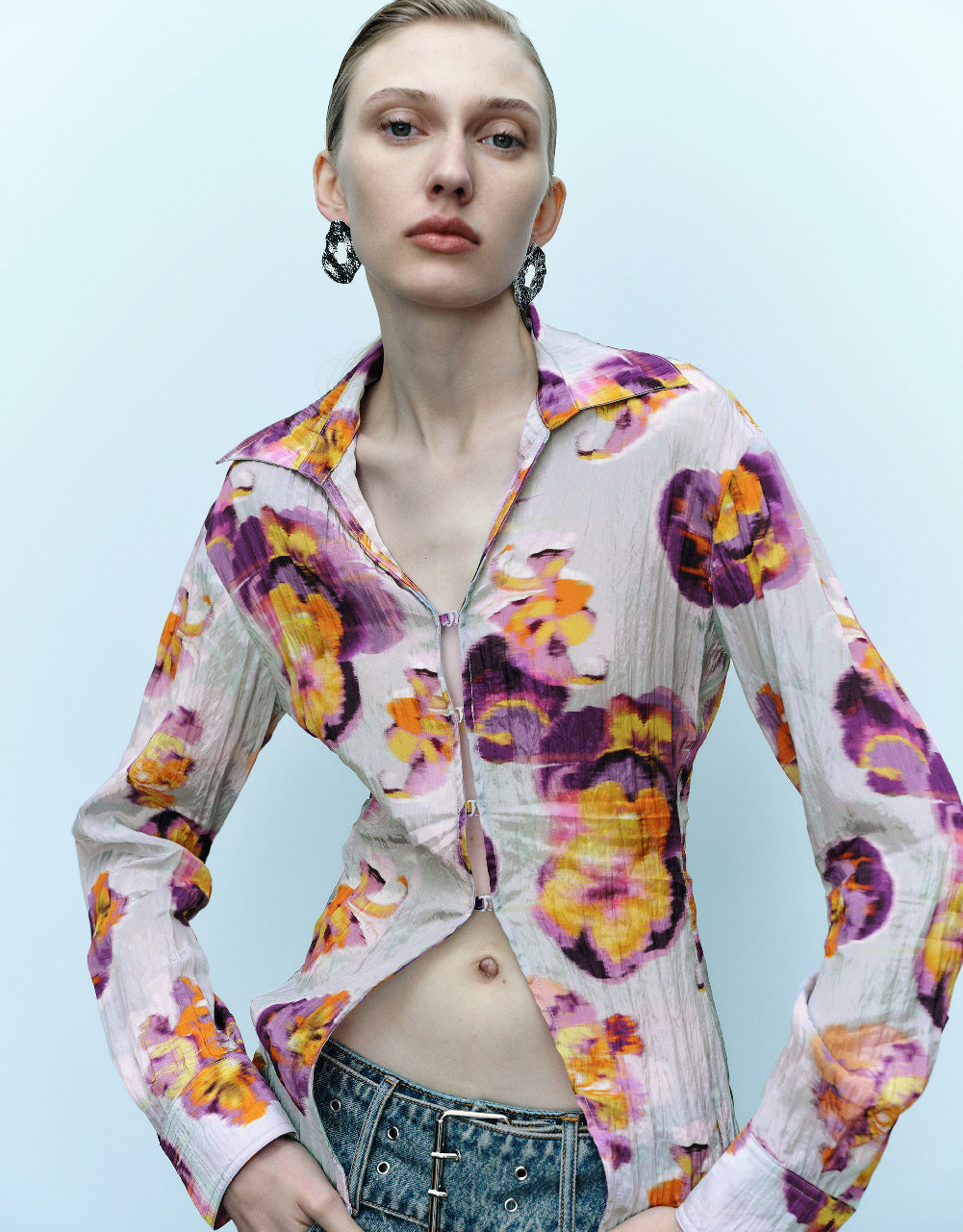 Flower Printed Shirt