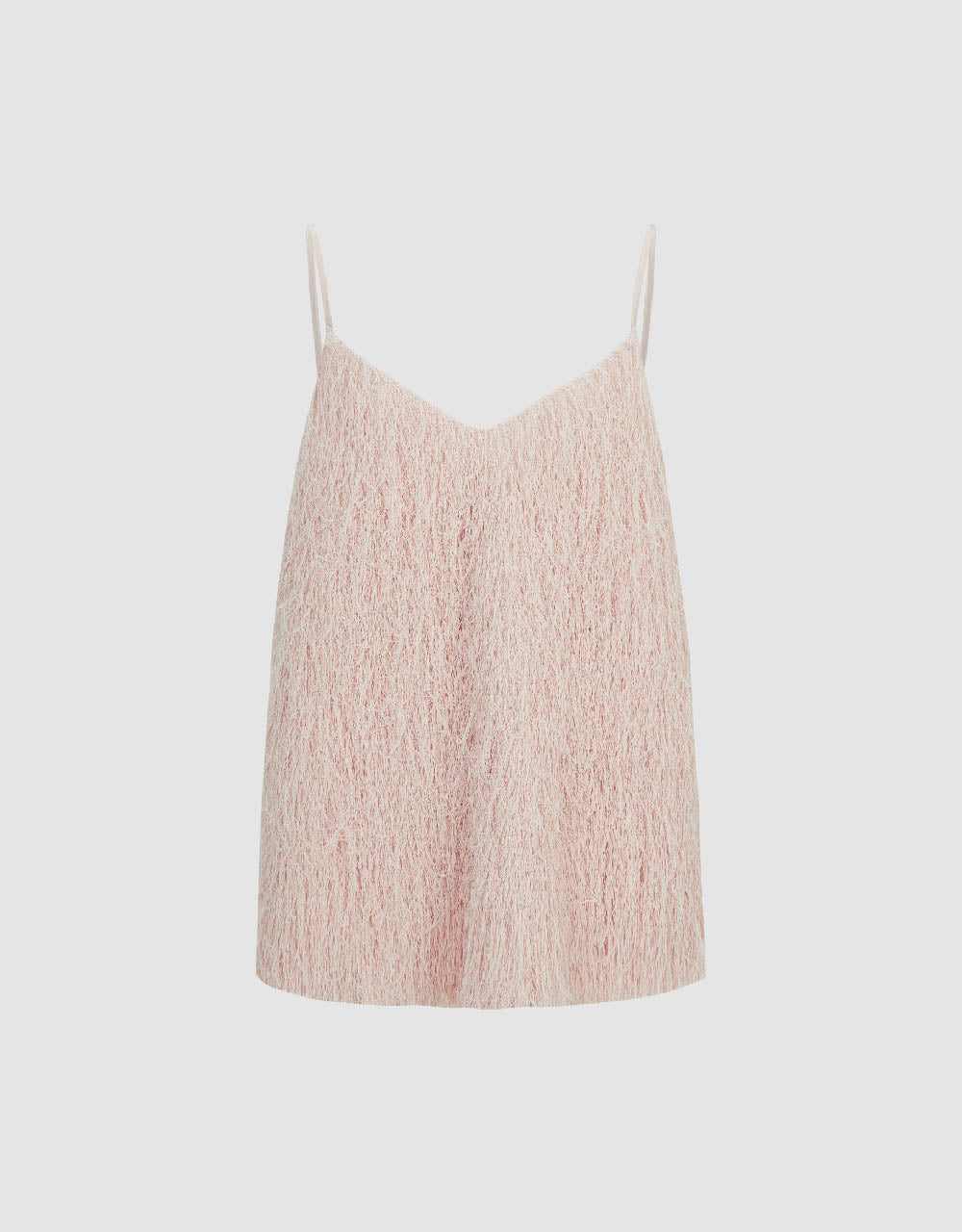 Furry V-Neck Cami Top