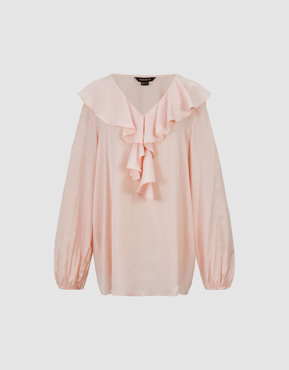 Ruffle V-Neck Overhead Shirt