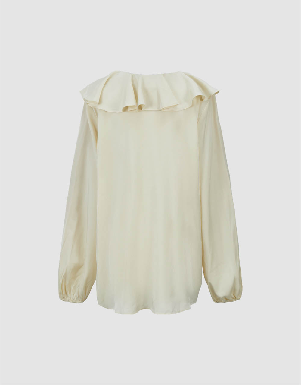 Ruffle V-Neck Overhead Shirt