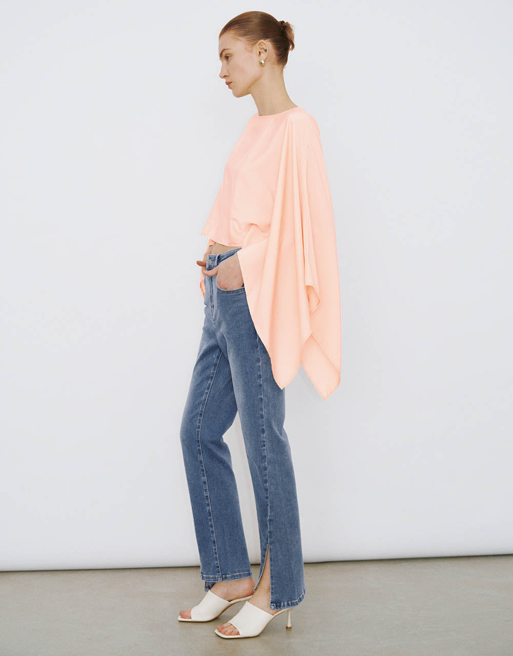 Dolman Sleeve Crew Neck Overhead Shirt