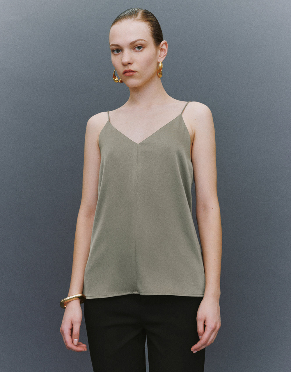 V-Neck Straight Cami Top