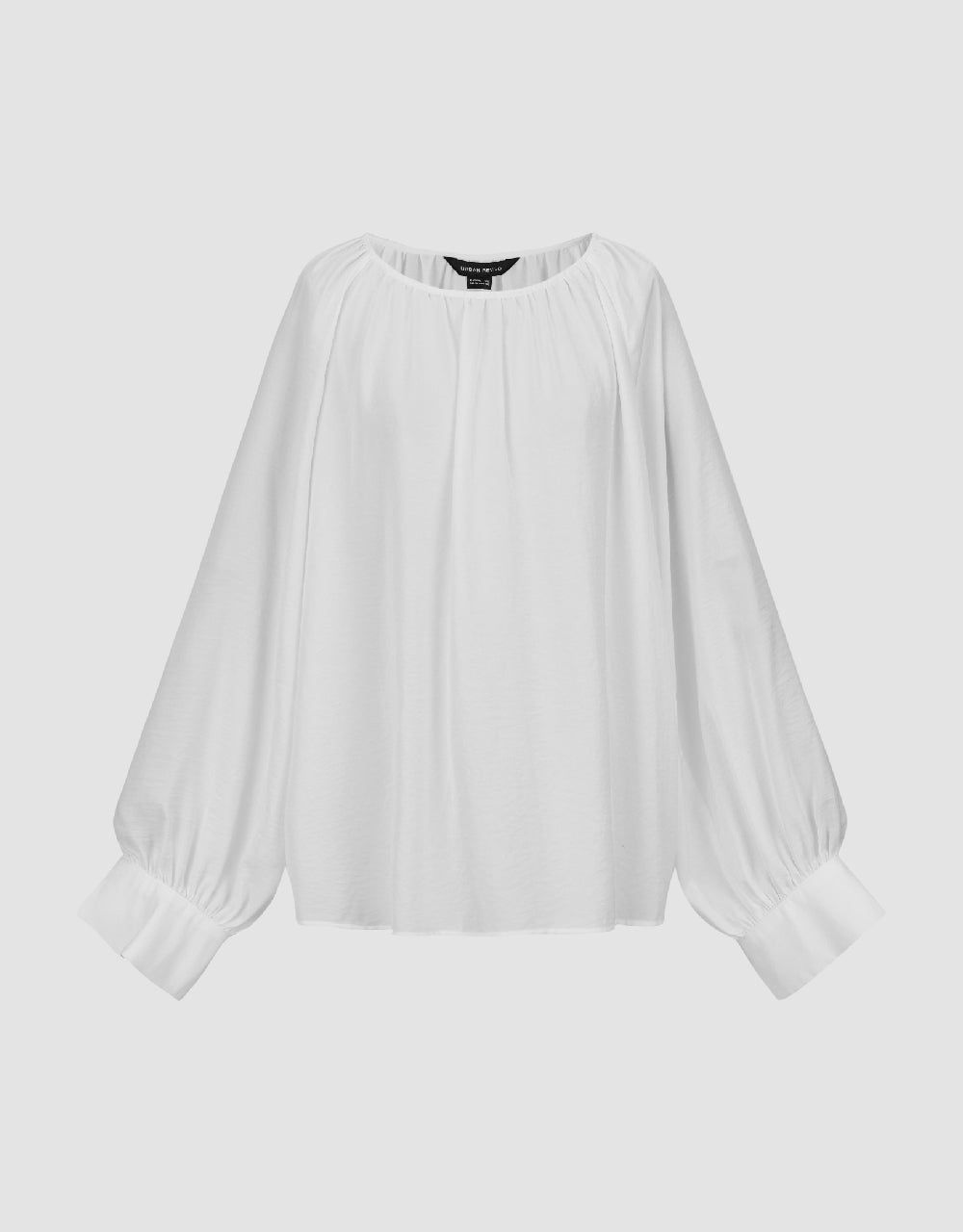 Raglan Sleeve Crew Neck Cut-Out Blouse