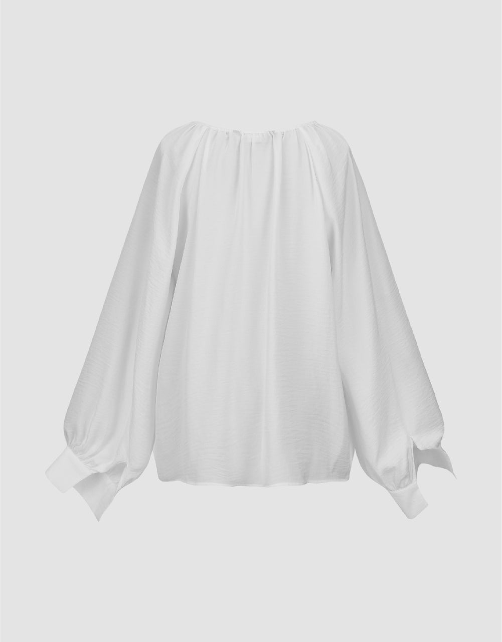 Raglan Sleeve Crew Neck Cut-Out Blouse