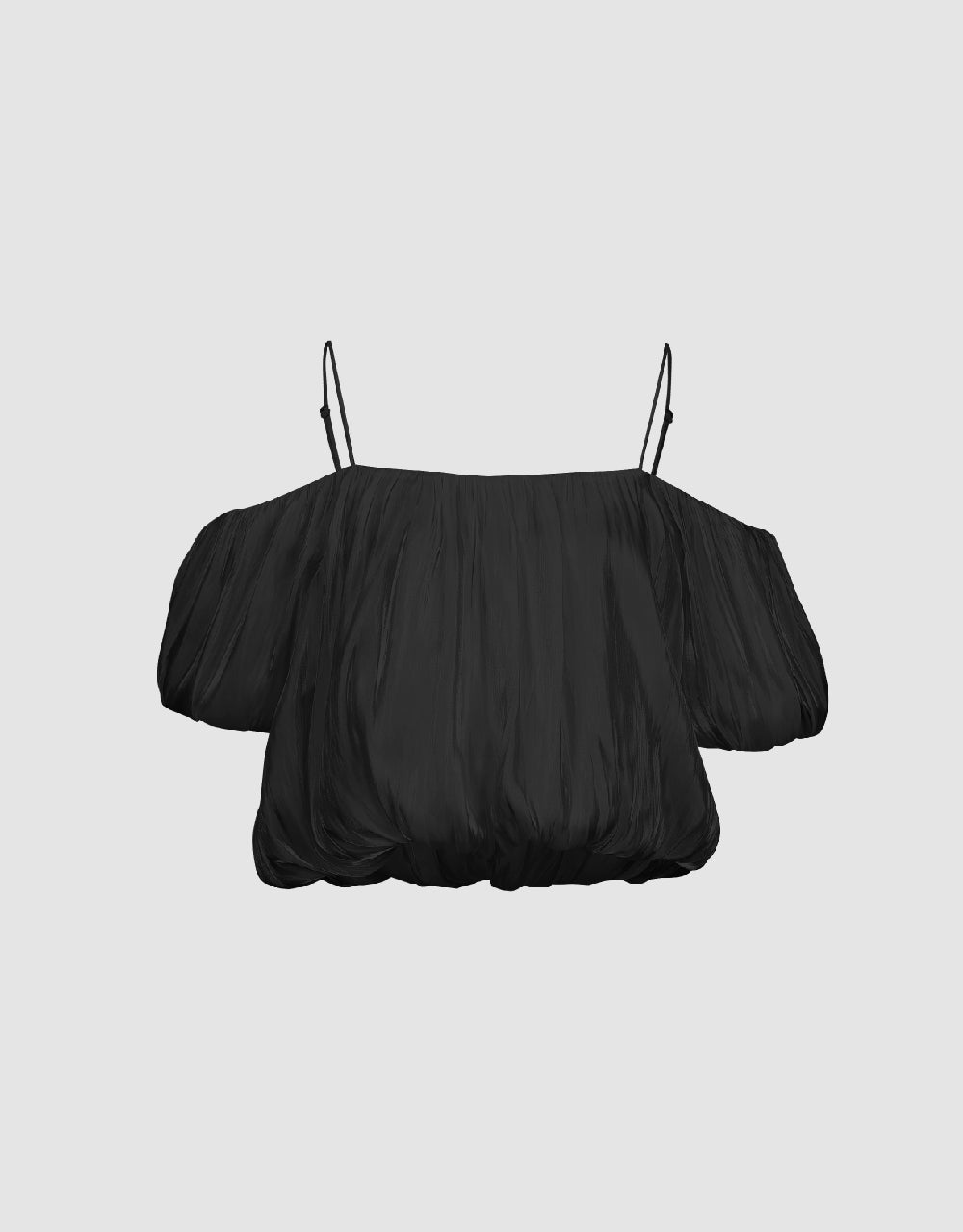 Off-Shoulder Chiffon Cami Top