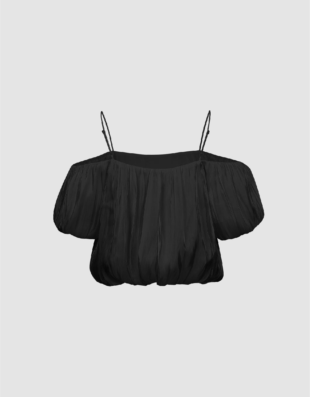 Off-Shoulder Chiffon Cami Top