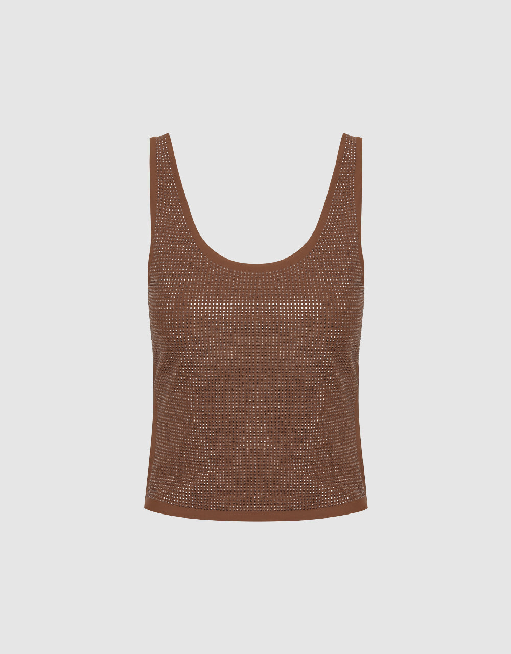 U Neck Skinny Knitted Tank Top