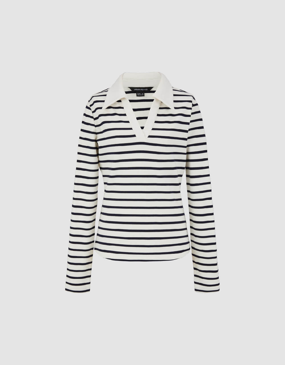 Lapel Skinny Knitted T-Shirt