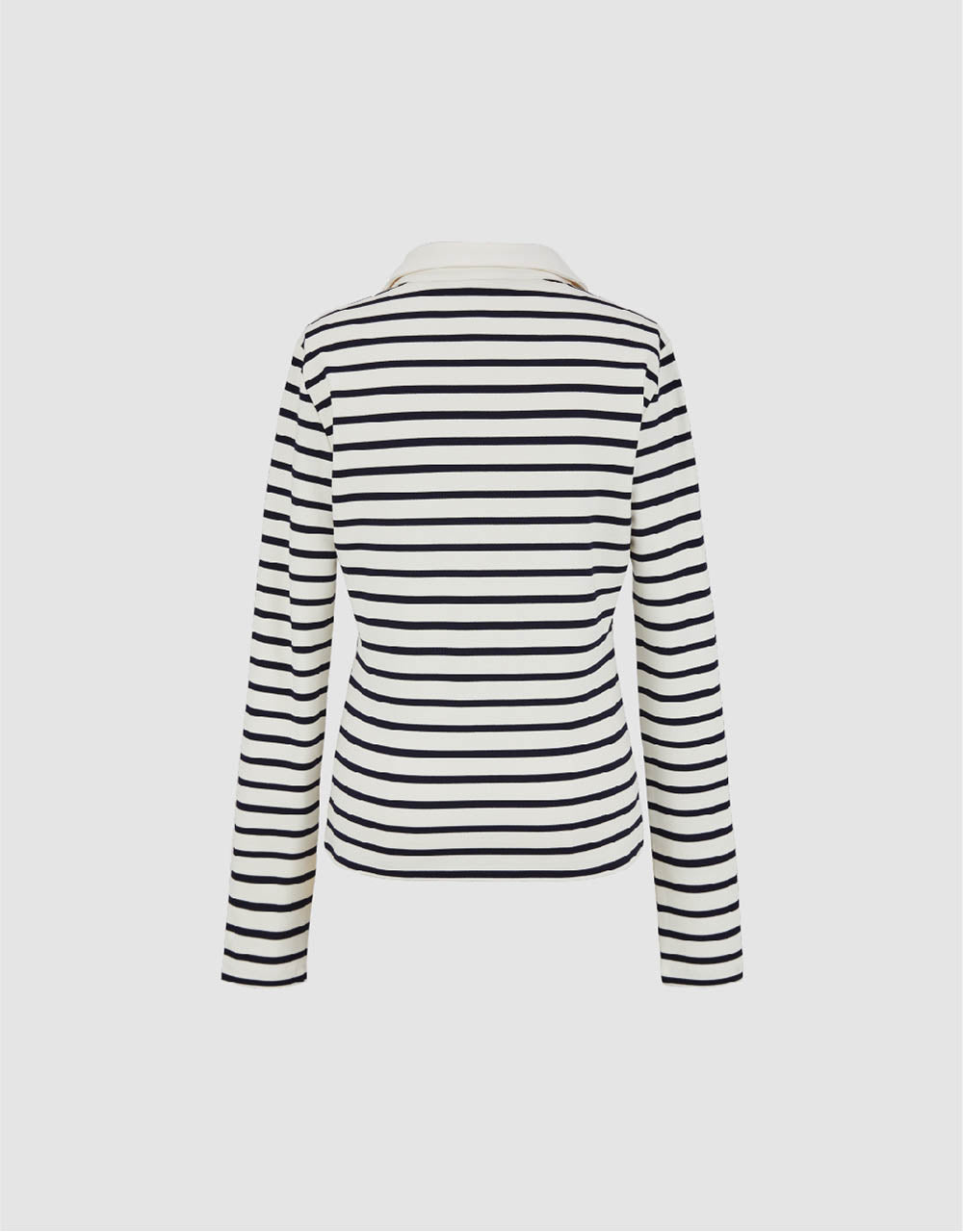 Lapel Skinny Knitted T-Shirt