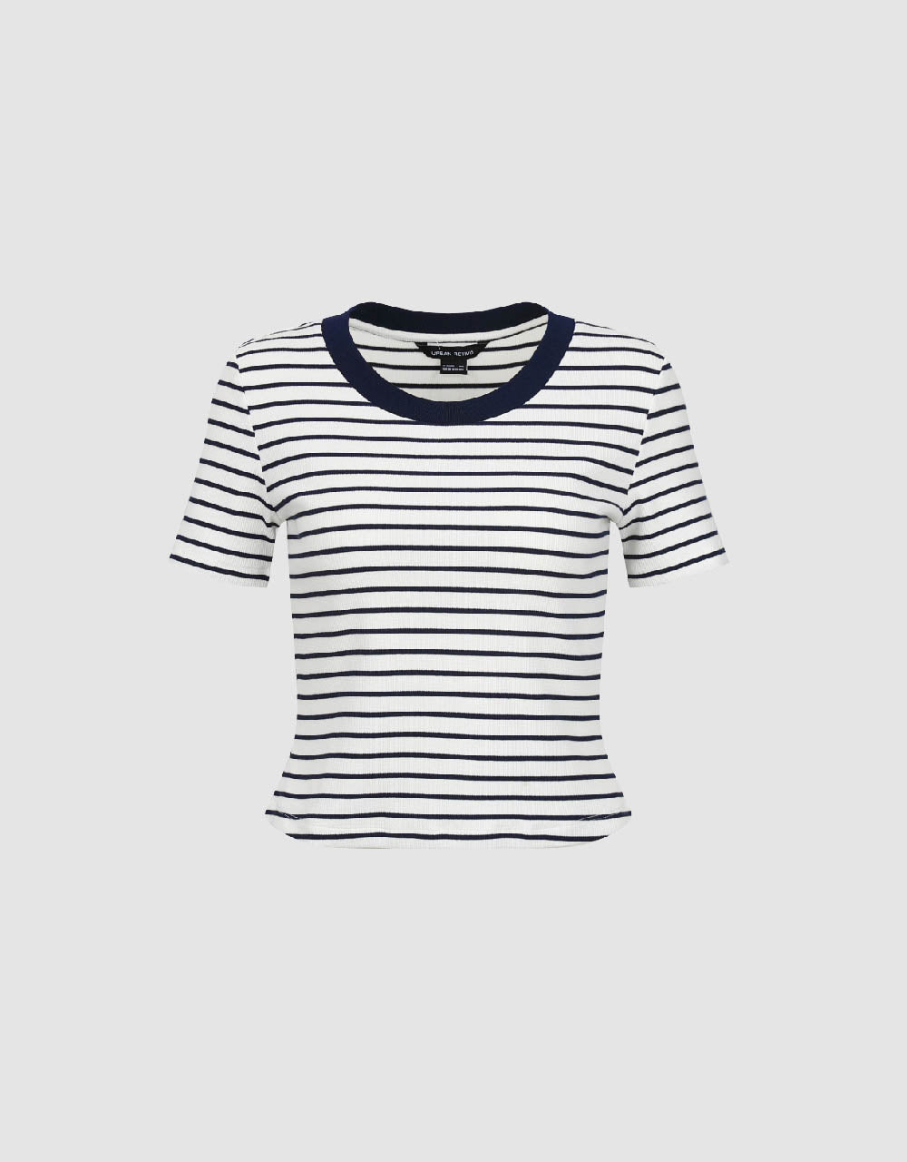 Striped Crew Neck Skinny T-Shirt