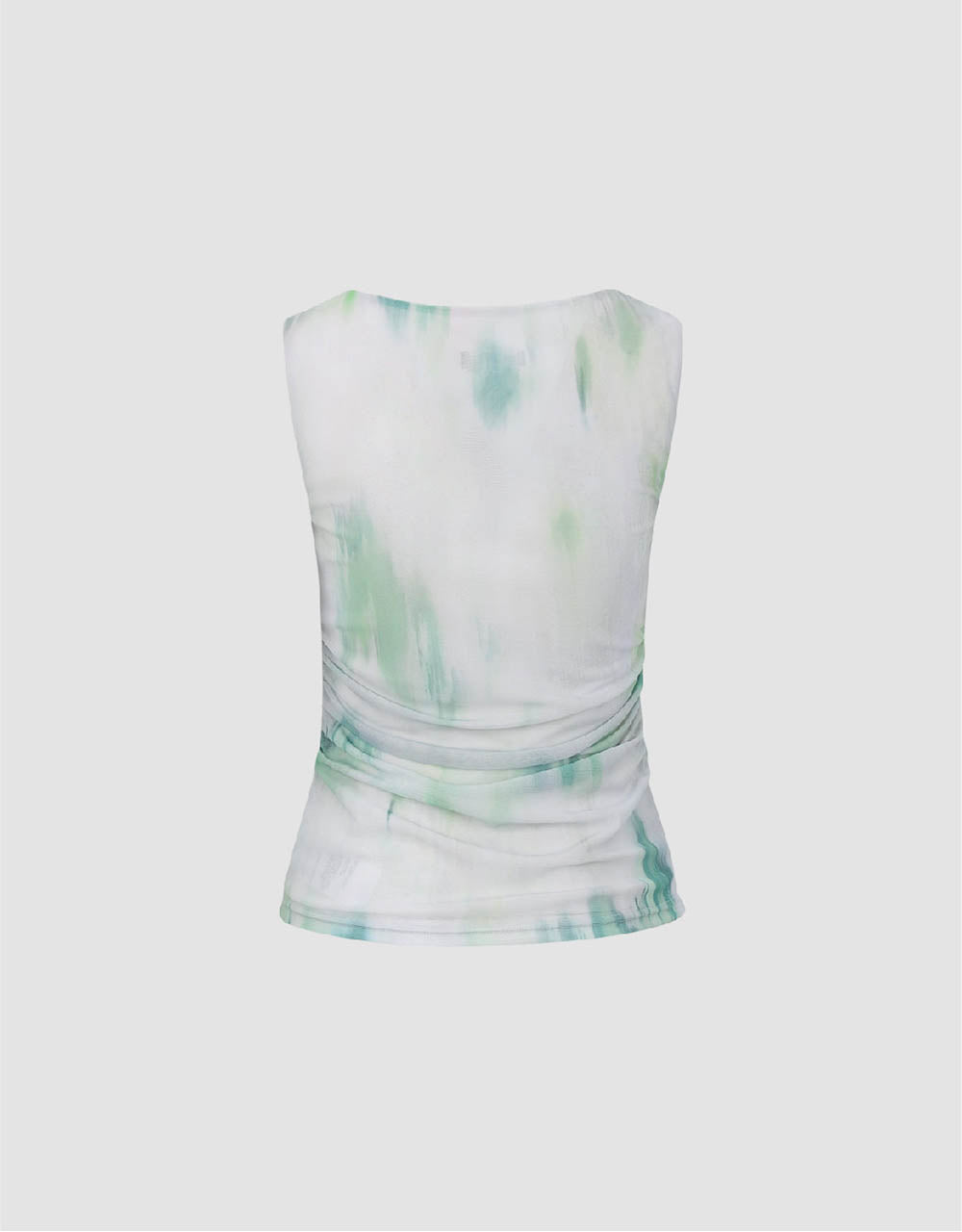 Printed U Neck Tank Top