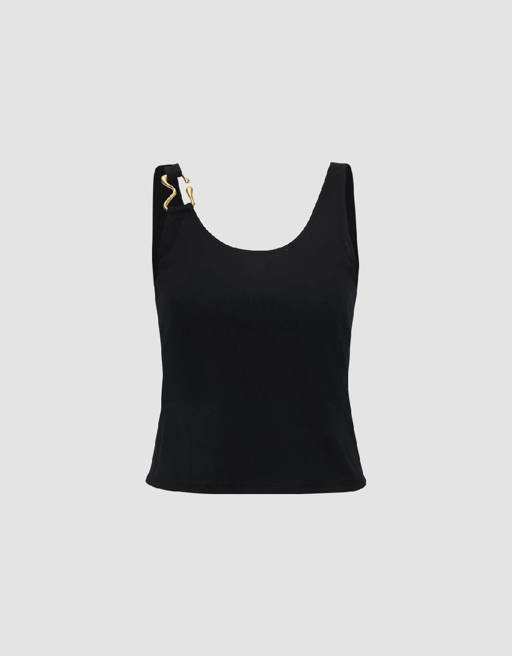 U Neck Knitted Tank Top