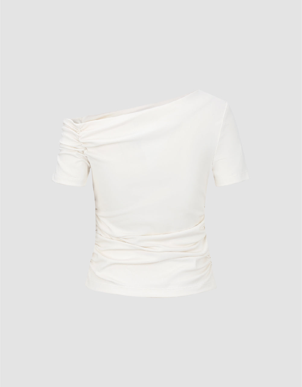 Raglan Sleeve One Shoulder Skinny T-Shirt