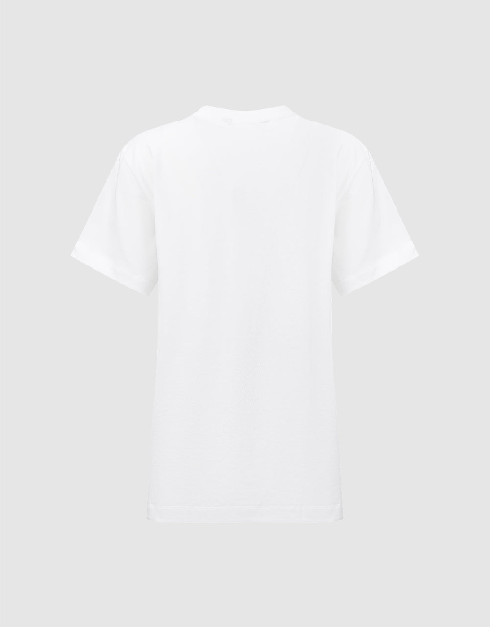 Embossed Crew Neck Loose T-Shirt