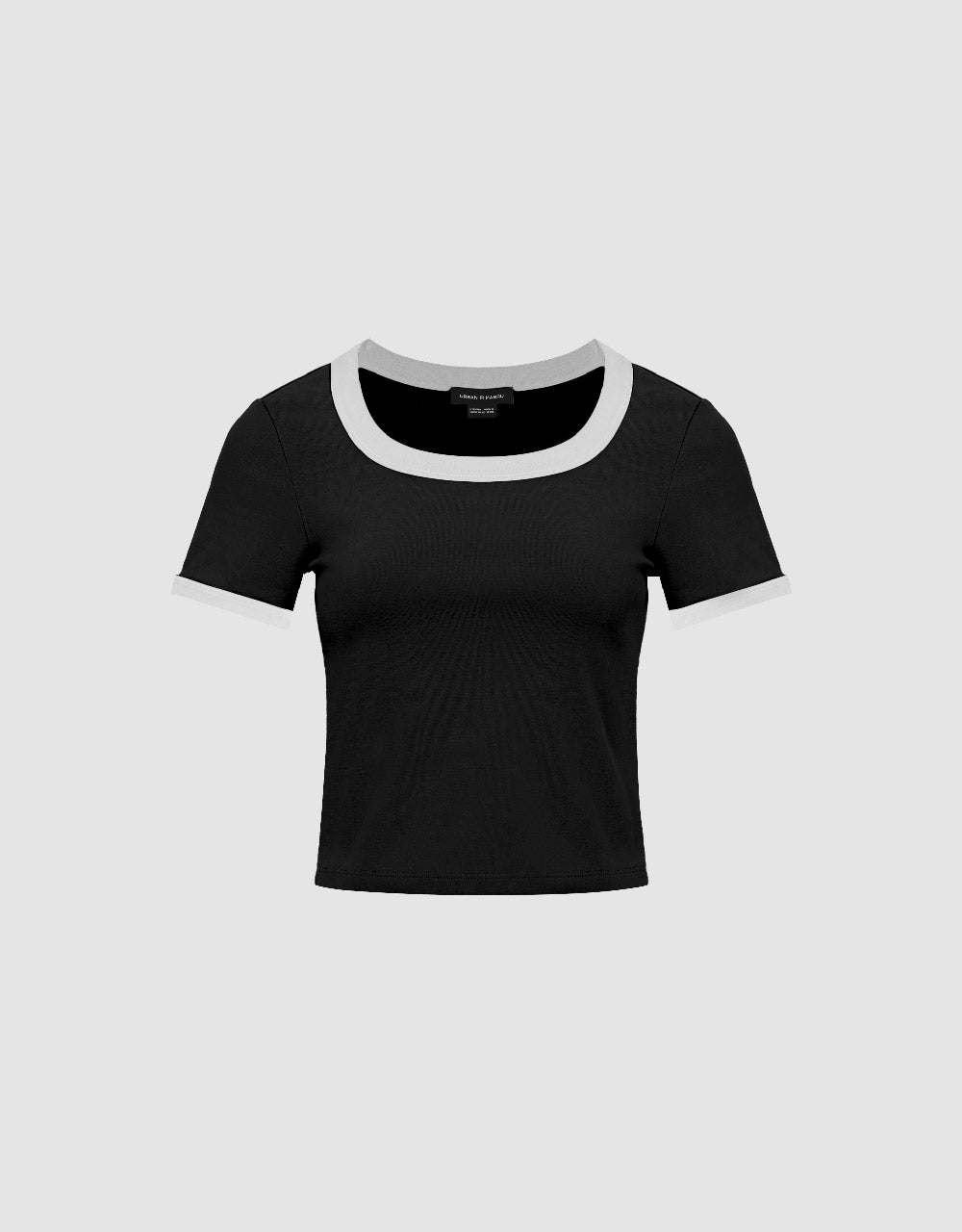 U Neck Knitted Skinny T-Shirt