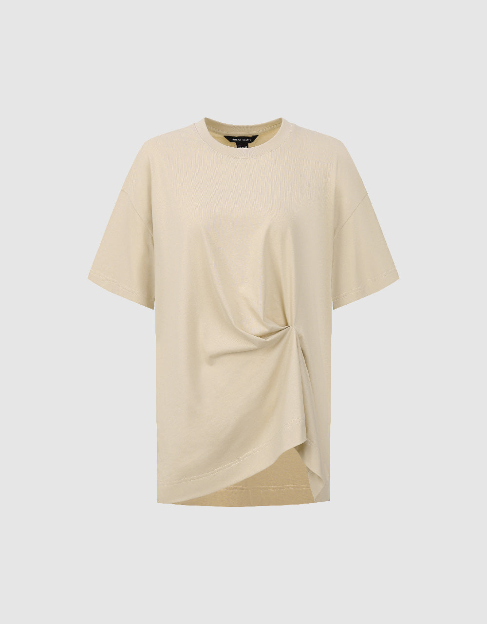 Drop Shoulder Sleeve Crew Neck Loose T-Shirt