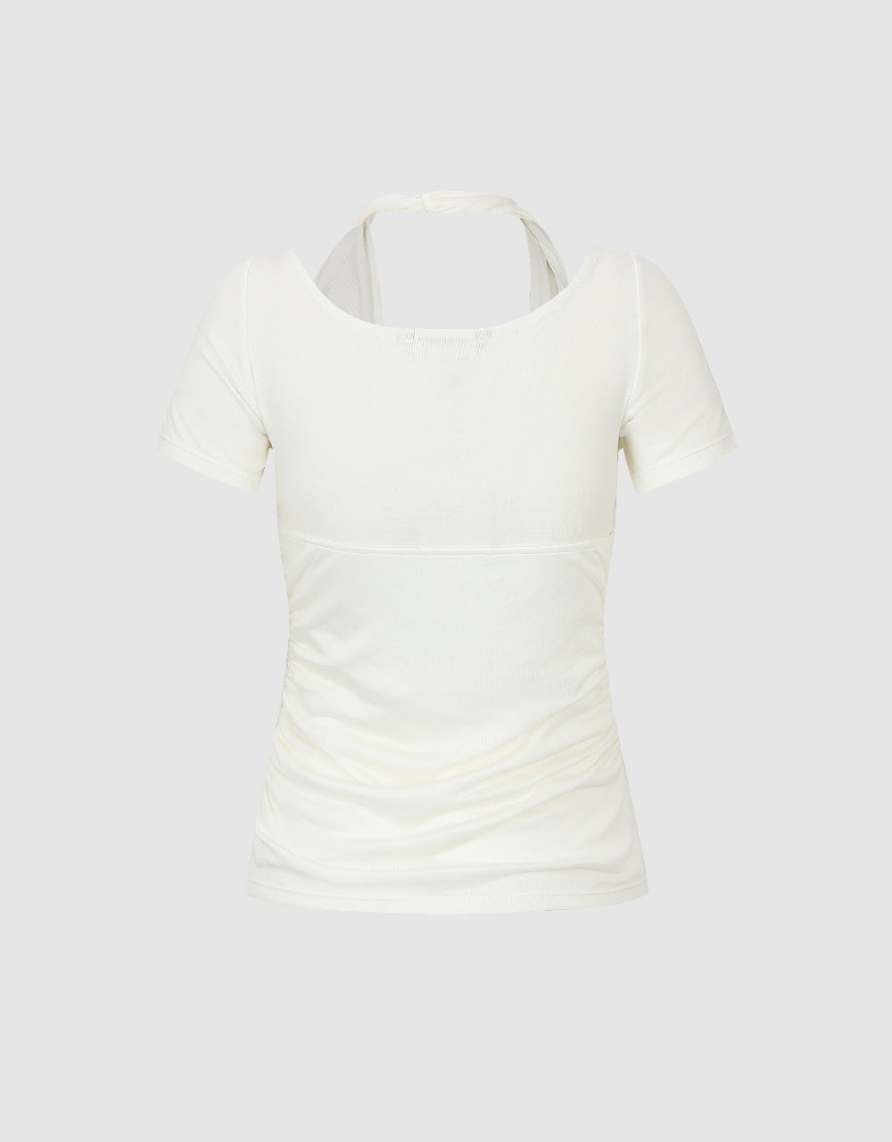 Halter Neck 2 In 1 Skinny T-Shirt