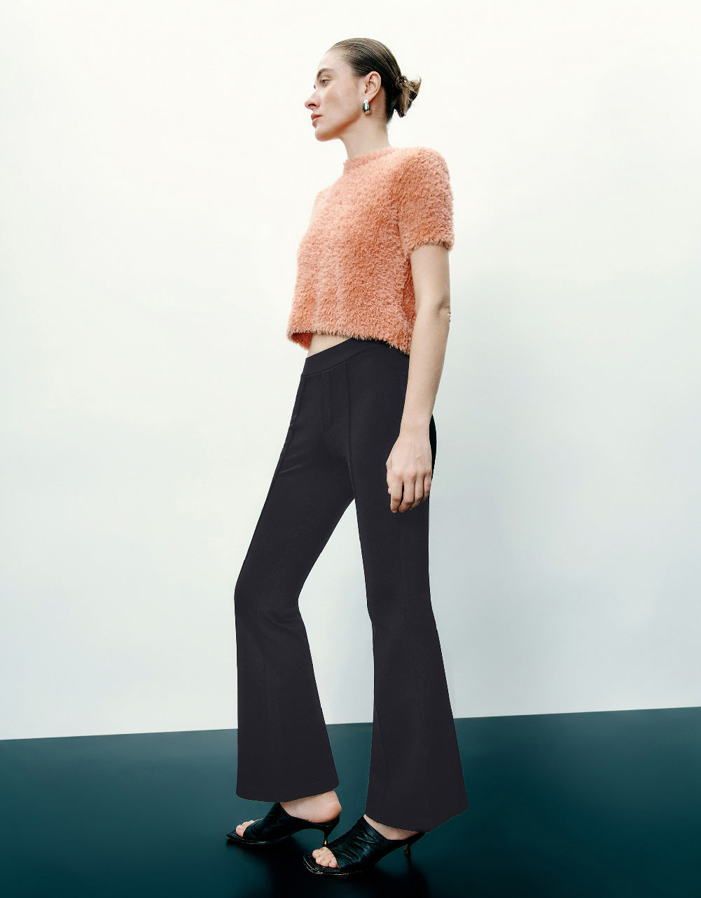 Skinny Cropped Flare Pants