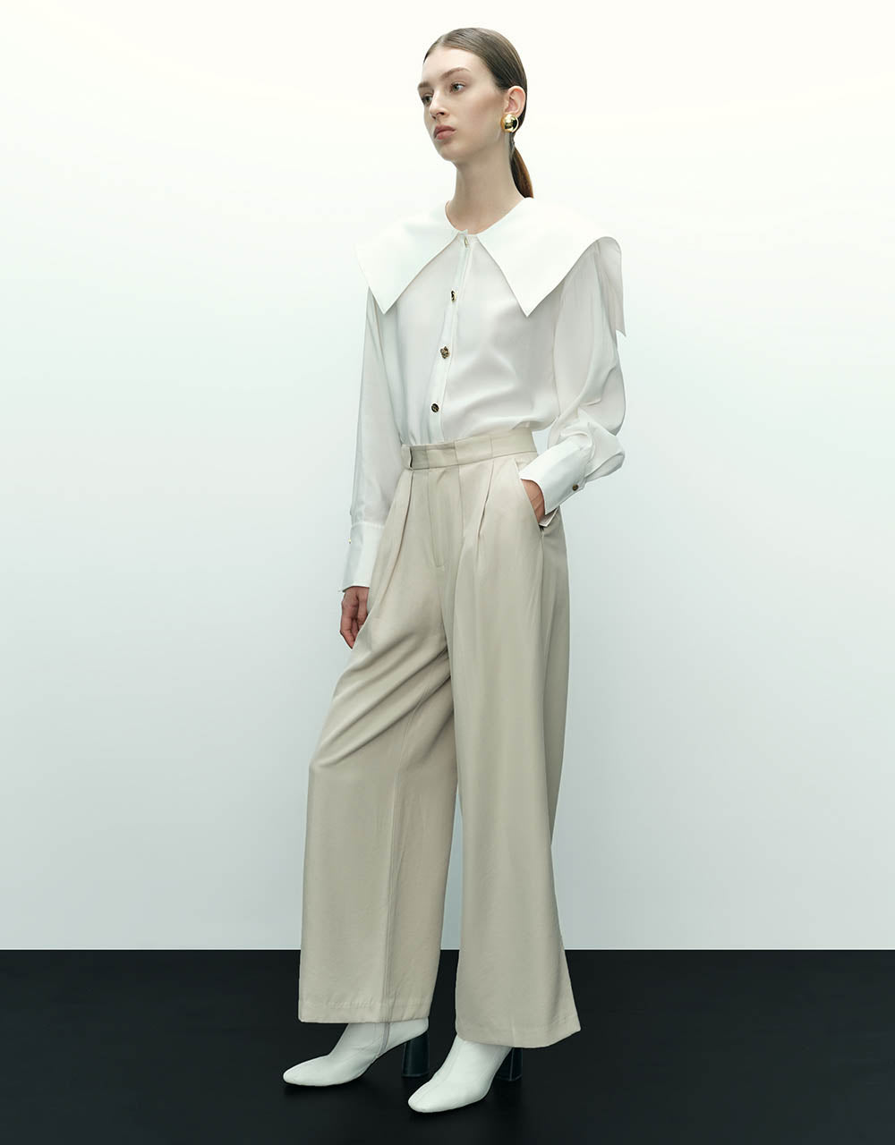 Tailored Straight Pants