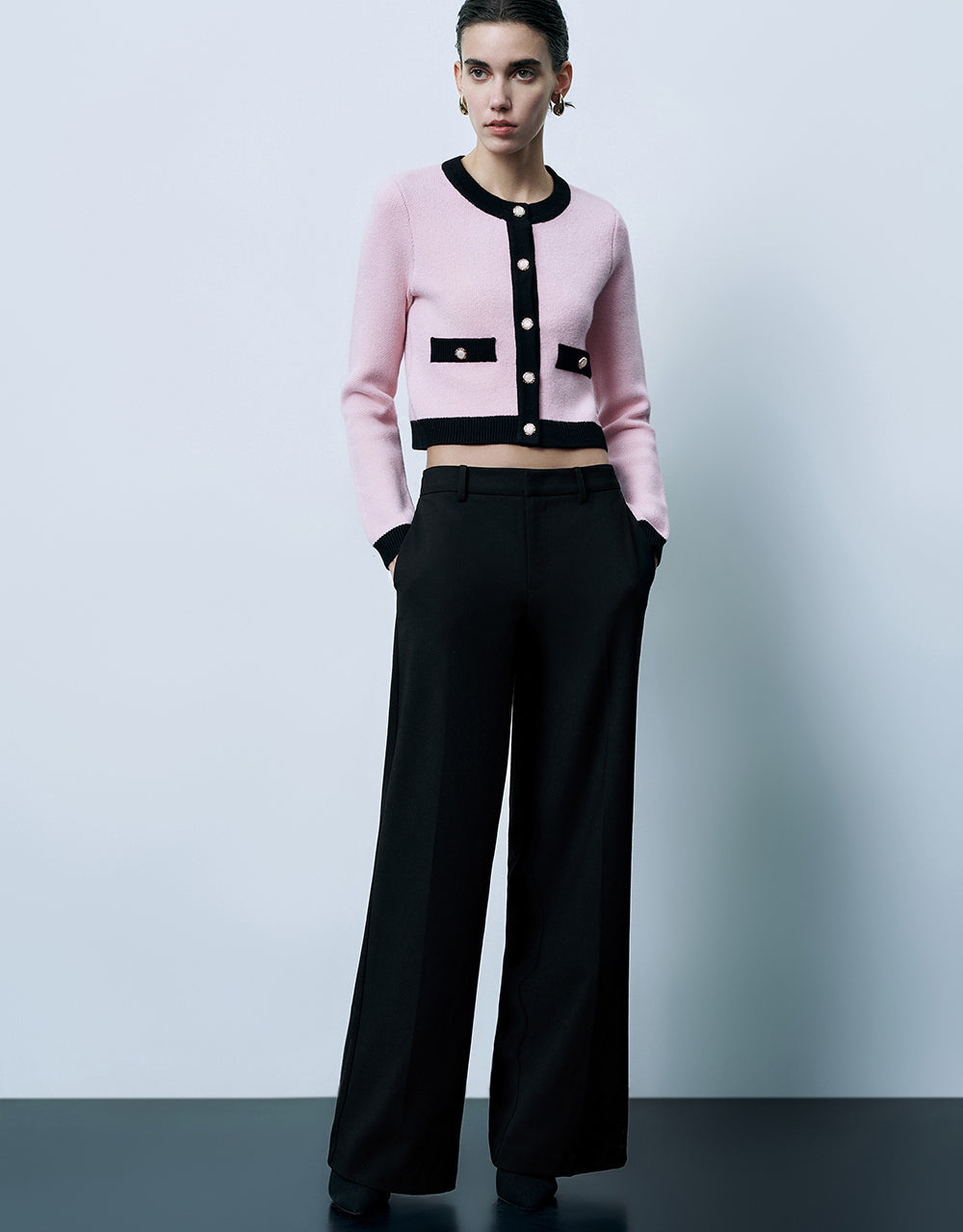 Tailored Wide-Leg Pants