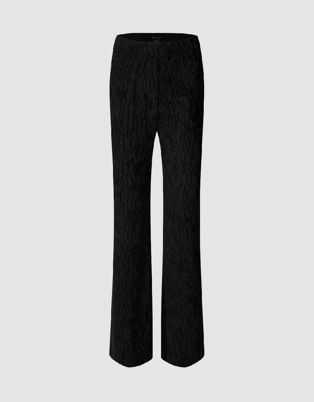 Elastic Waist Knitted Straight Pants