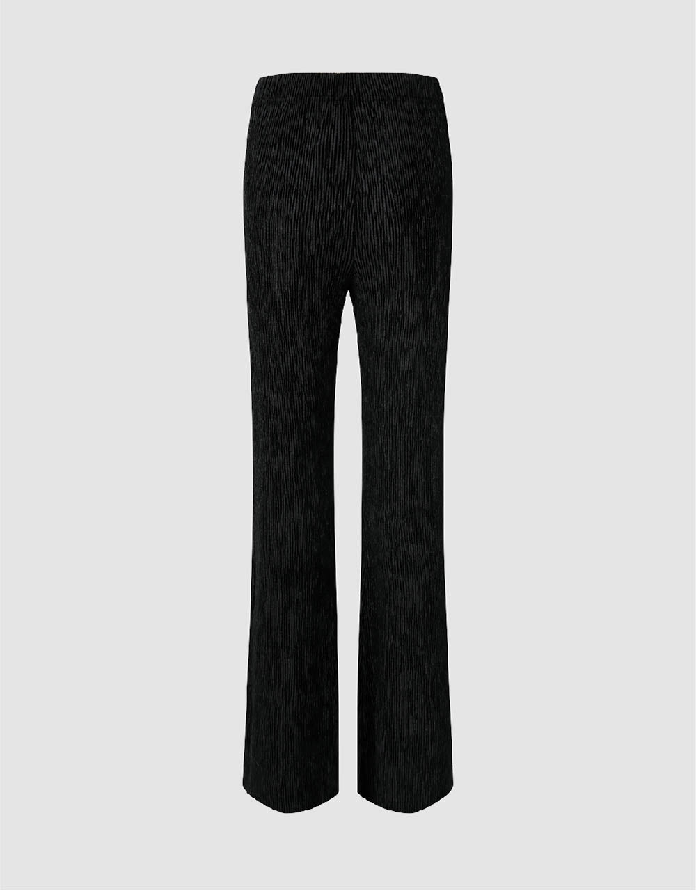 Elastic Waist Knitted Straight Pants