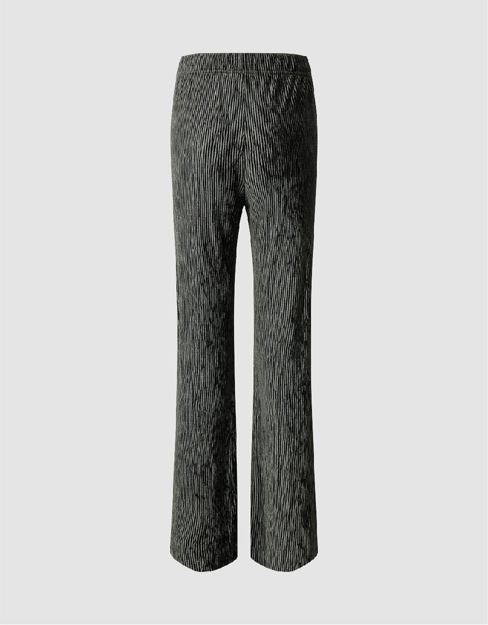 Elastic Waist Knitted Straight Pants