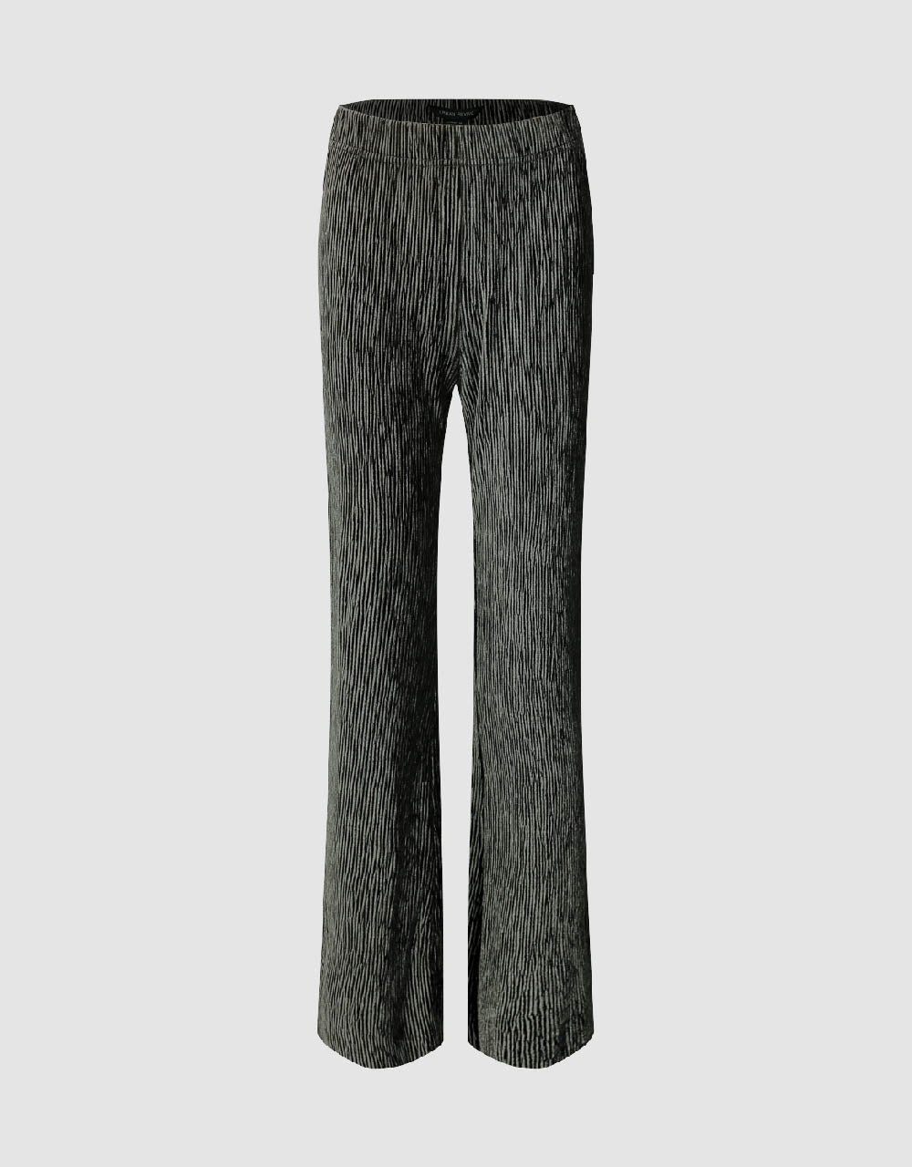 Elastic Waist Knitted Straight Pants